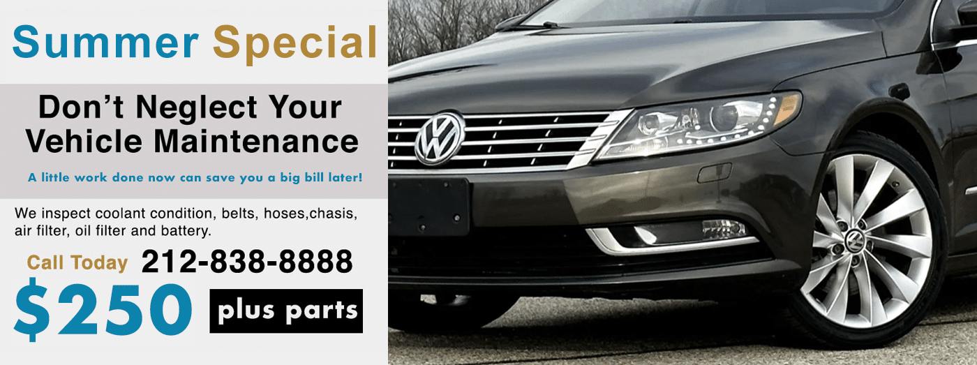VW Repair NYC is part of the Manhattan Auto Repair Group. Our Volkswagen division includes expert VW mechanics and a state of the art VW repair facility. We do everything the VW dealer can do and more.