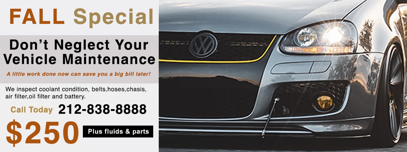 #1 dealer alternative for VW service, maintenance and repair in NYC, Manhattan. Our expert Volkswagen mechanics can do anything the dealer can do and more.